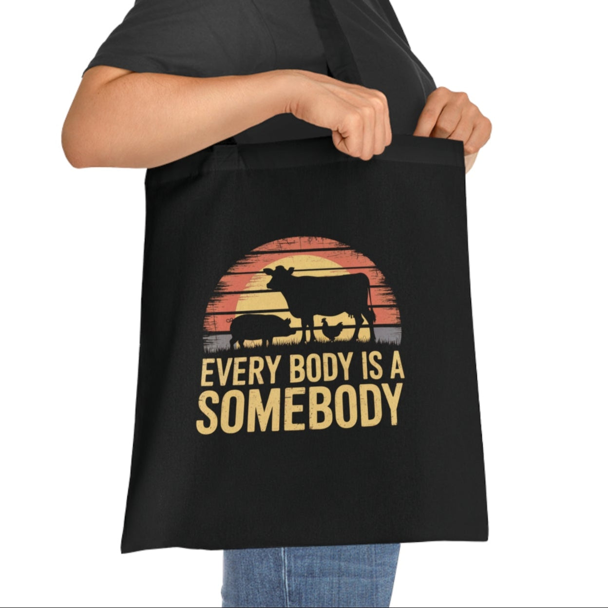 Every Body Is A Somebody Tote Vegan Bag