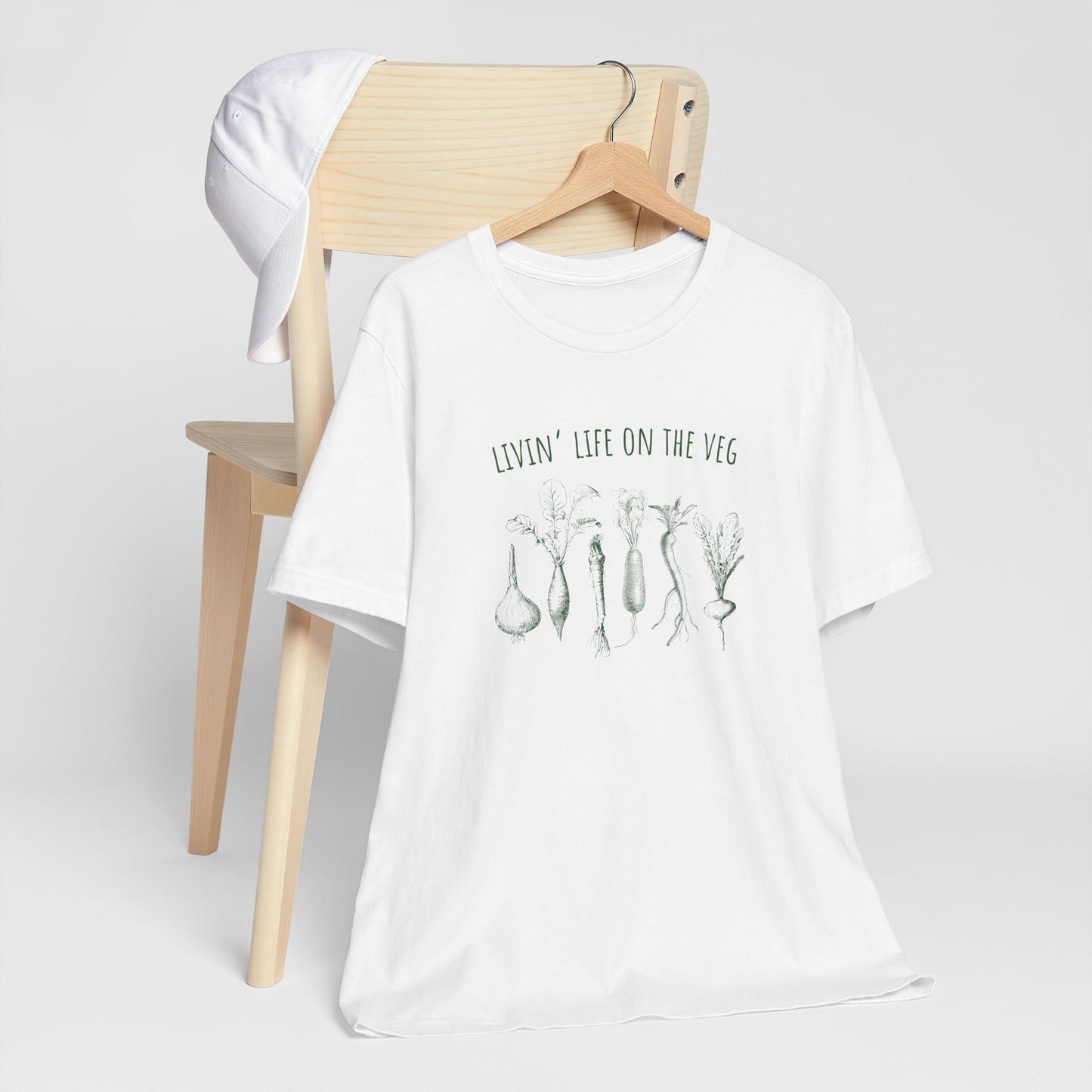 Funny Vegan T-Shirt - Livin' Life On The Veg