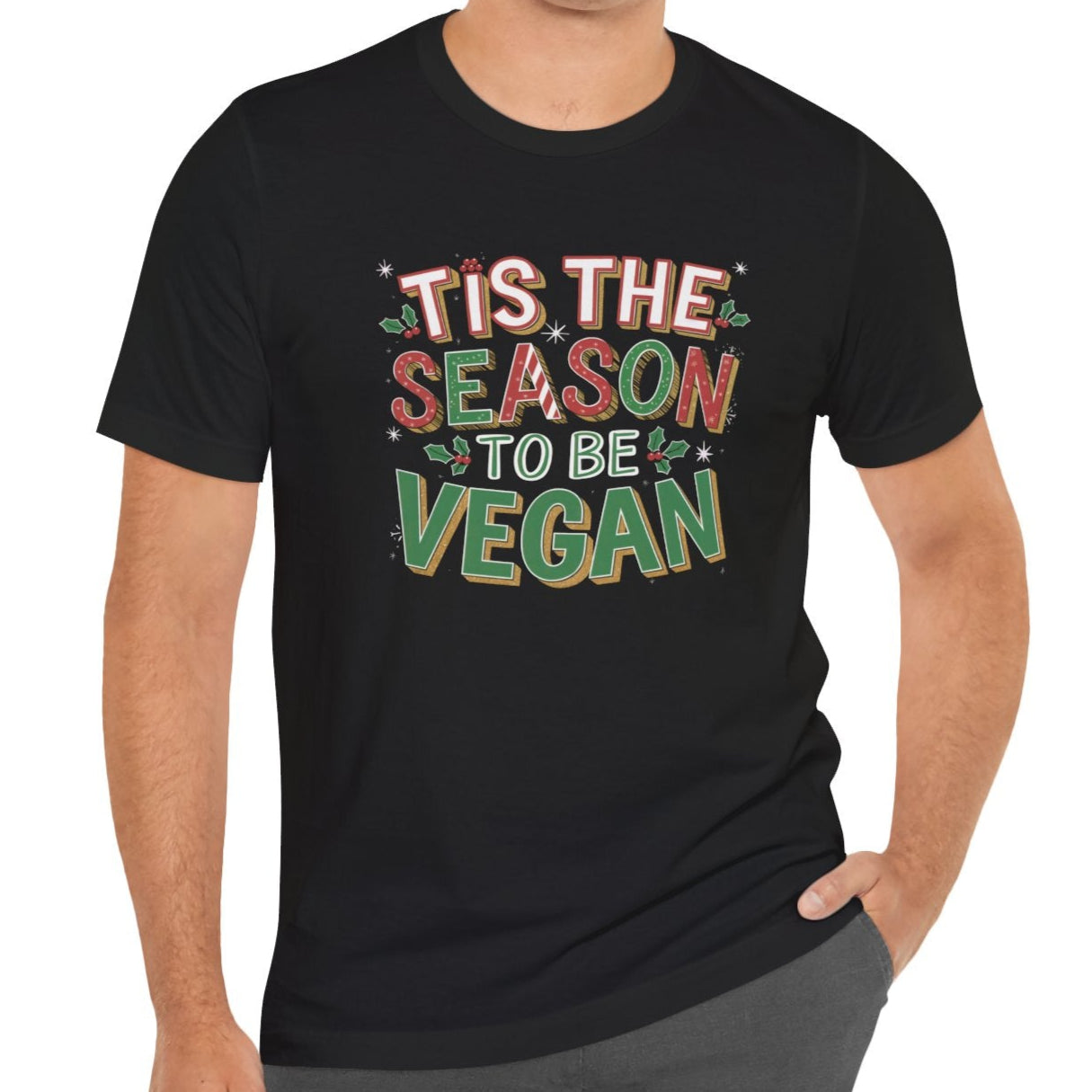 'Tis The Season To Be Vegan Christmas T Shirt