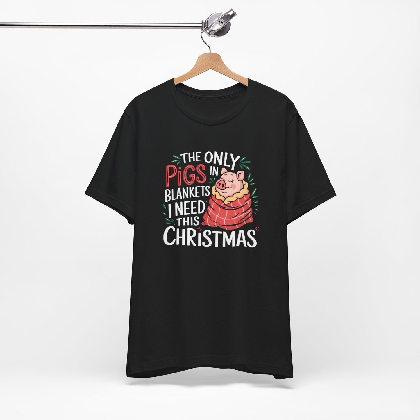 Vegan Christmas T-Shirt - Pigs In Blankets