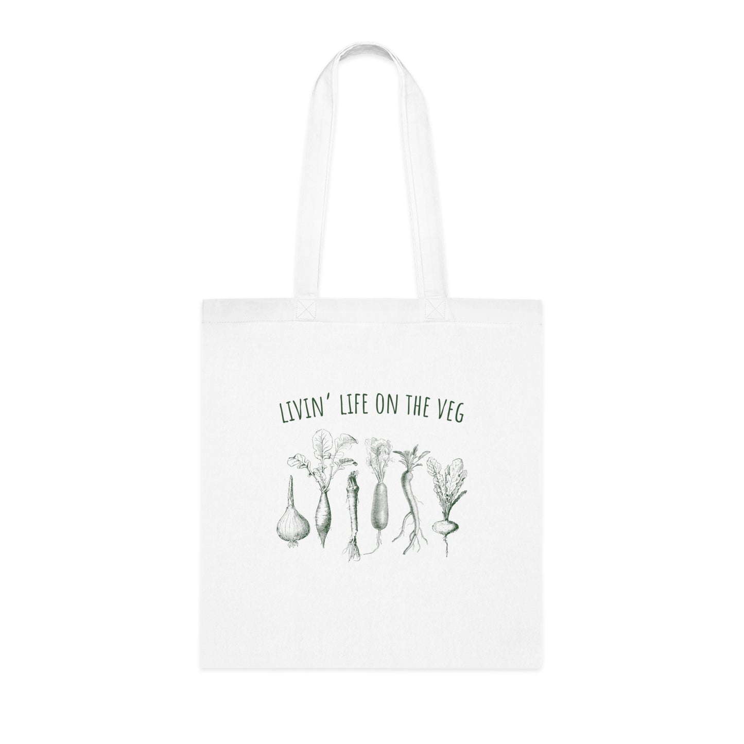 Livin' Life On The Veg Vegan Tote Bag