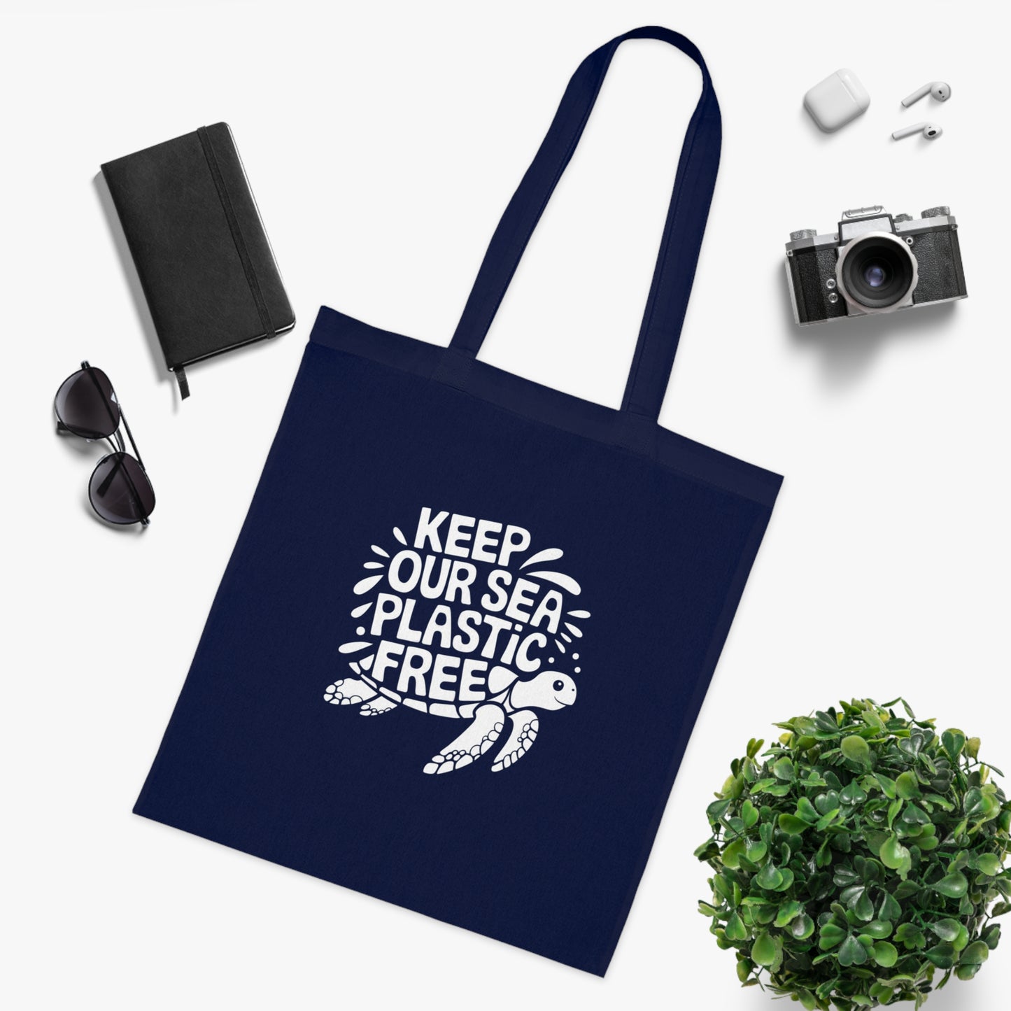 Keep Our Sea Plastic Free Tote Bag