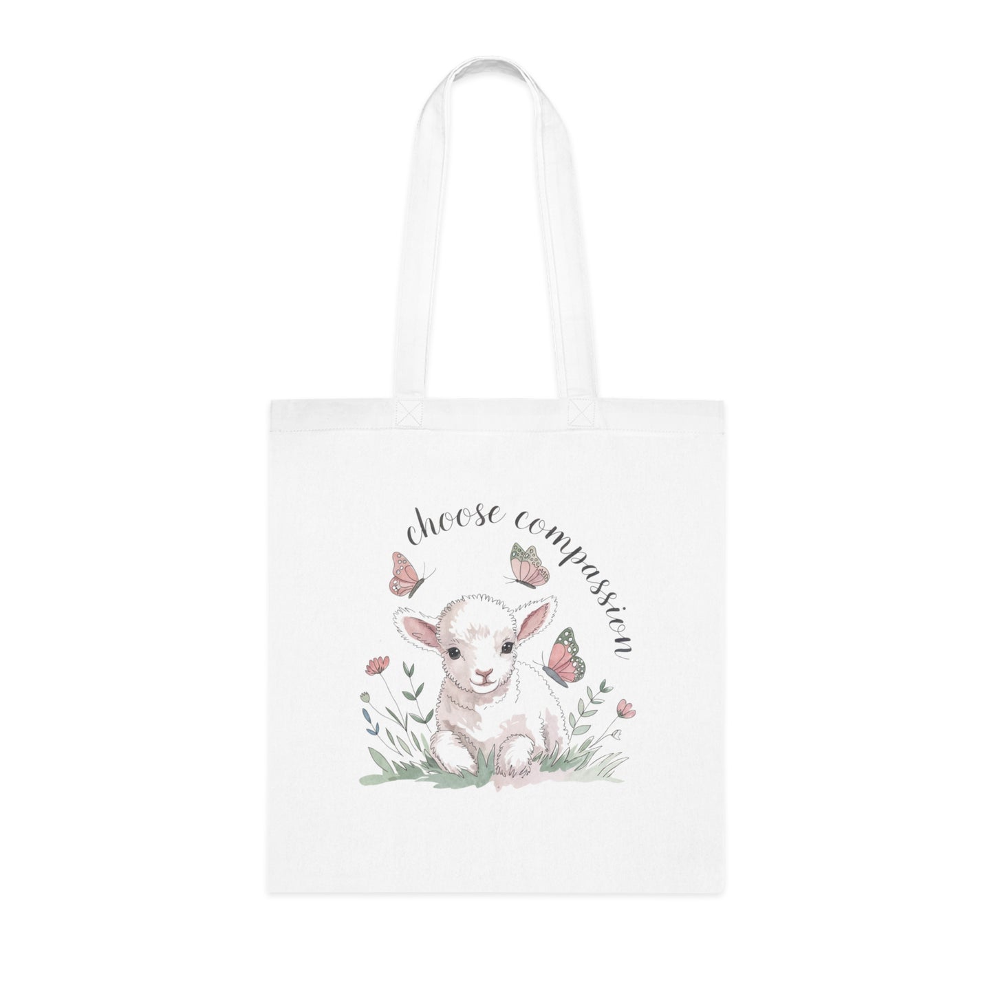 Choose Compassion Vegan Tote Bag
