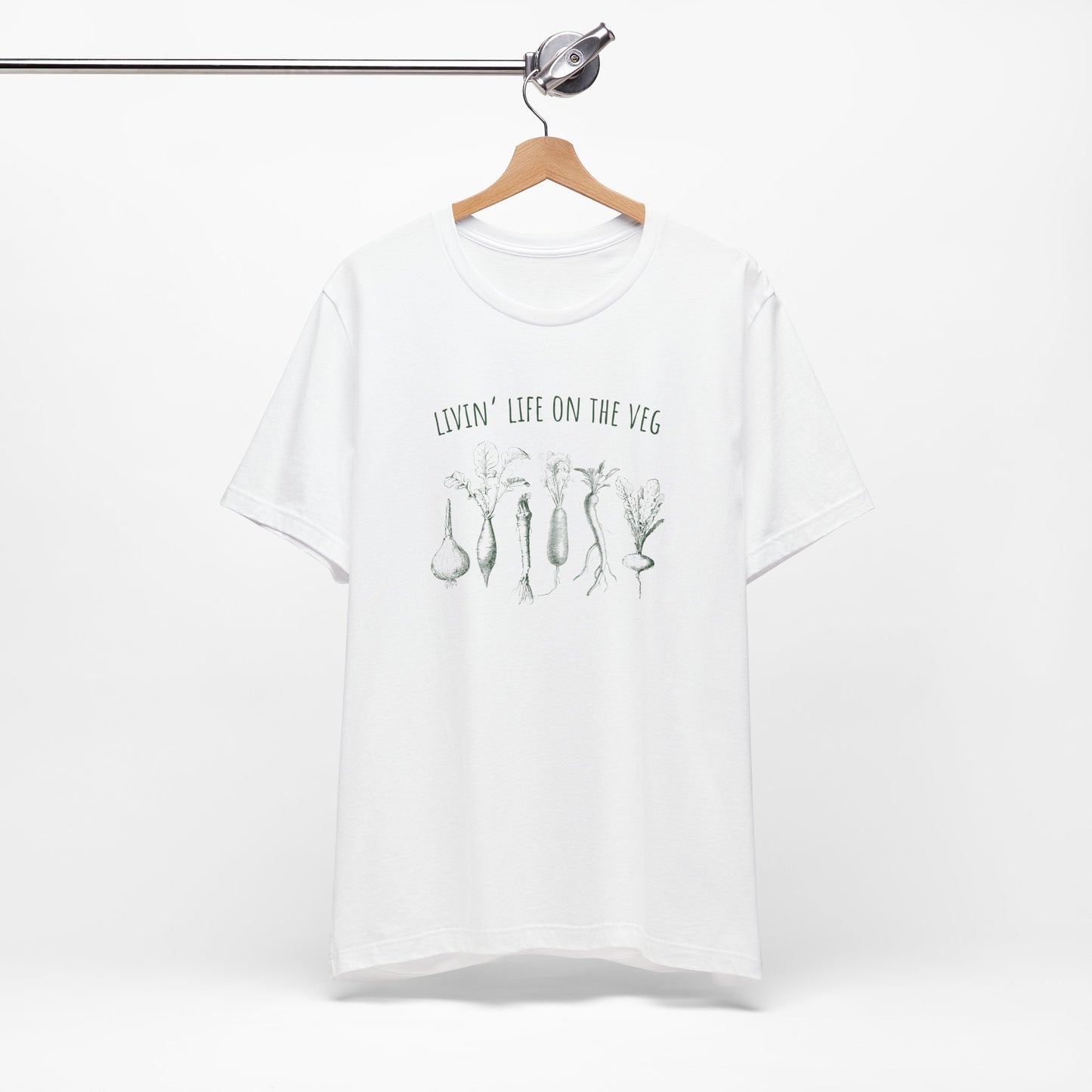 Funny Vegan T-Shirt - Livin' Life On The Veg