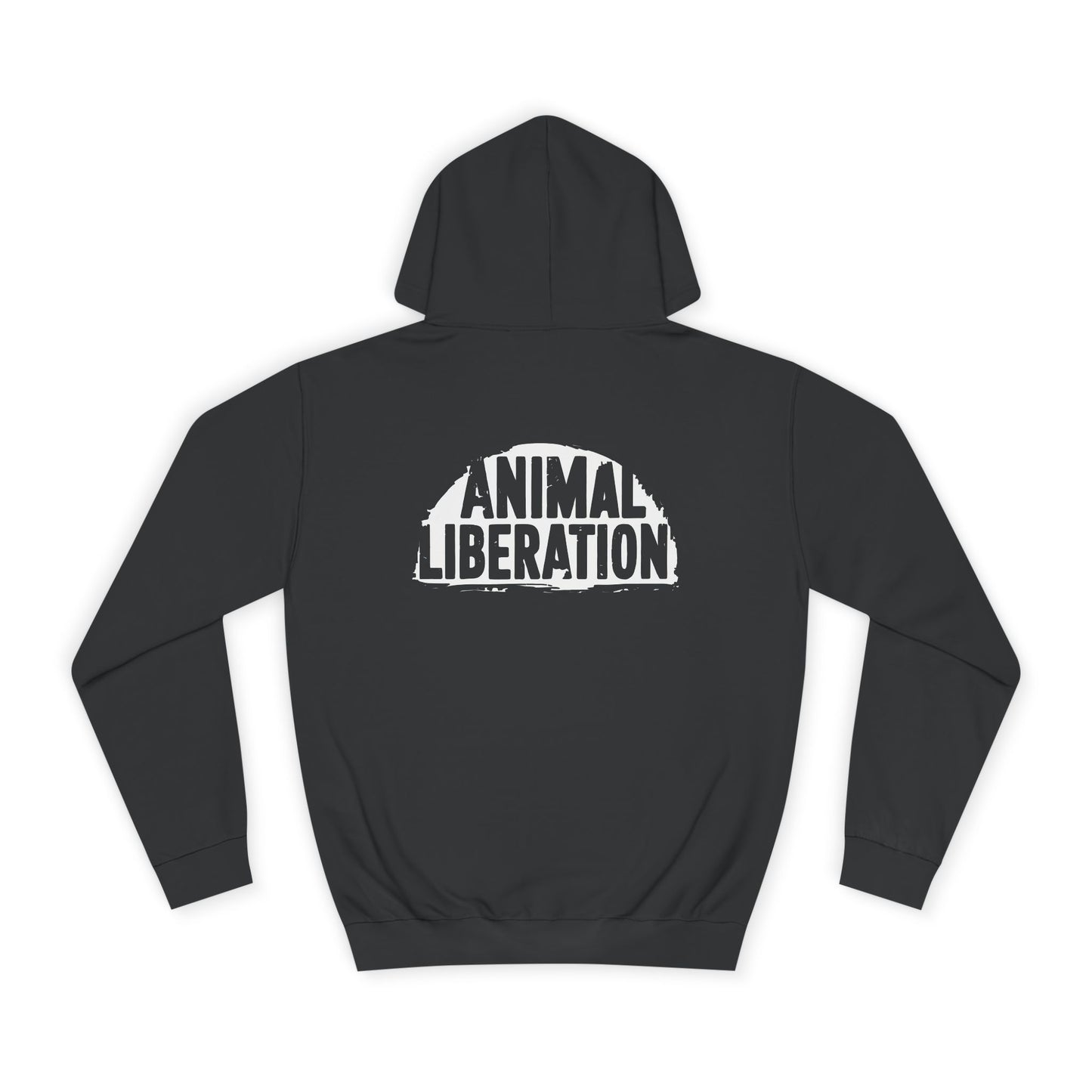 Animal Liberation black vegan hoodie
