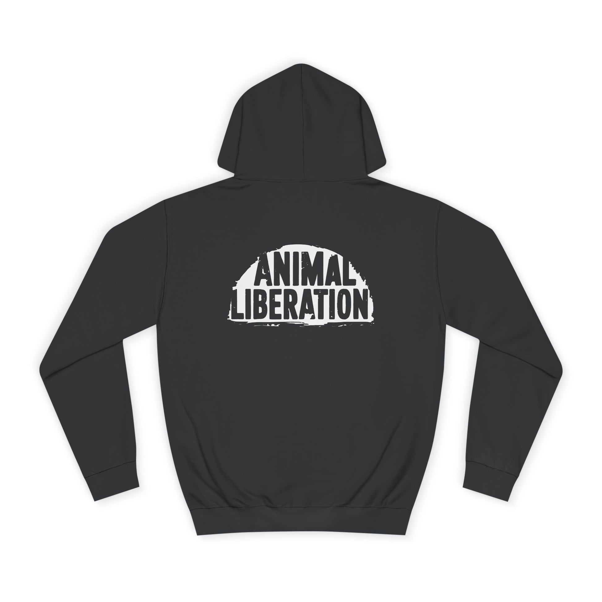 Animal Liberation black vegan hoodie