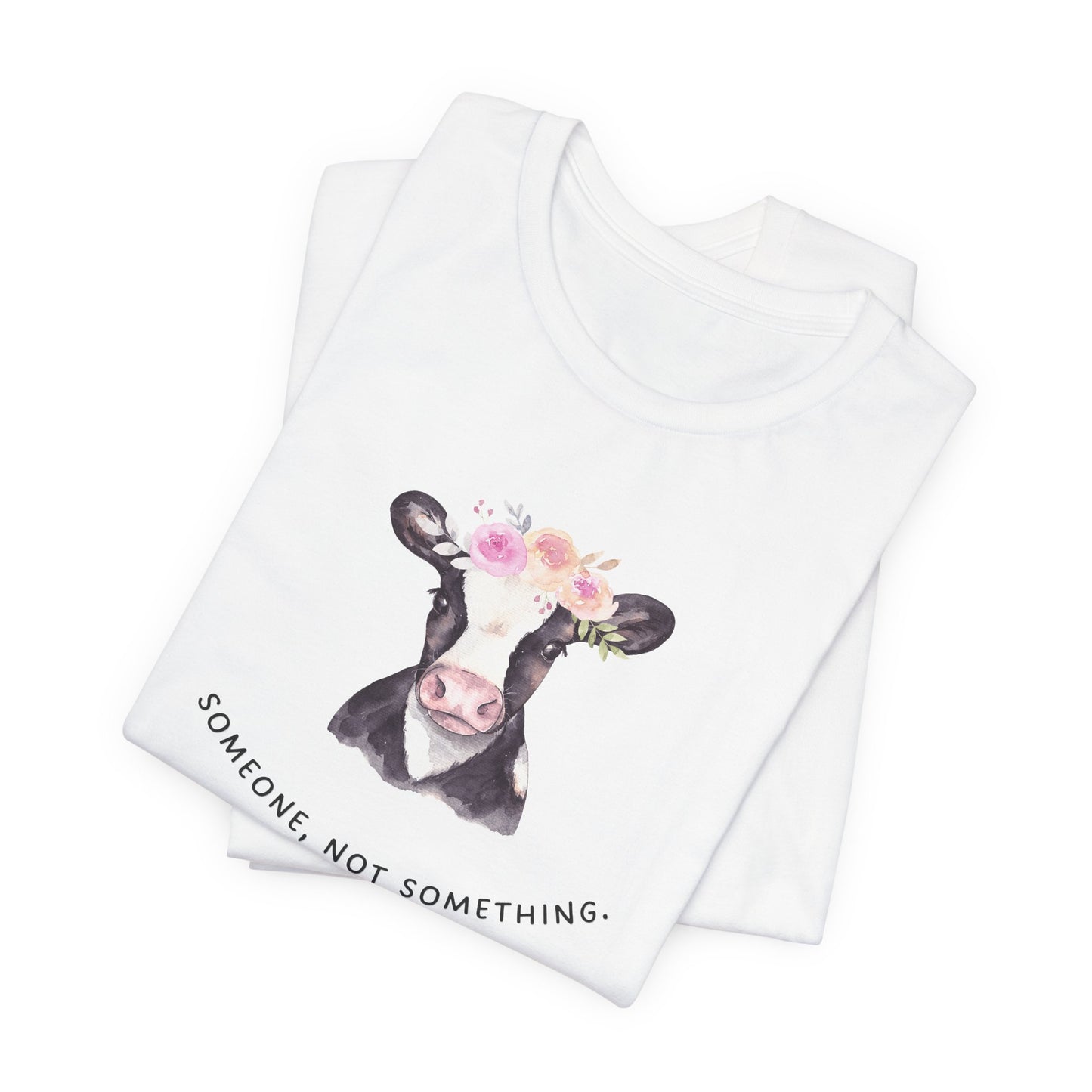 Someone Not Something Vegan Cow T-Shirt