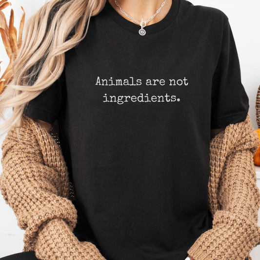 Animals Are Not Ingredients Minimalist T-Shirt