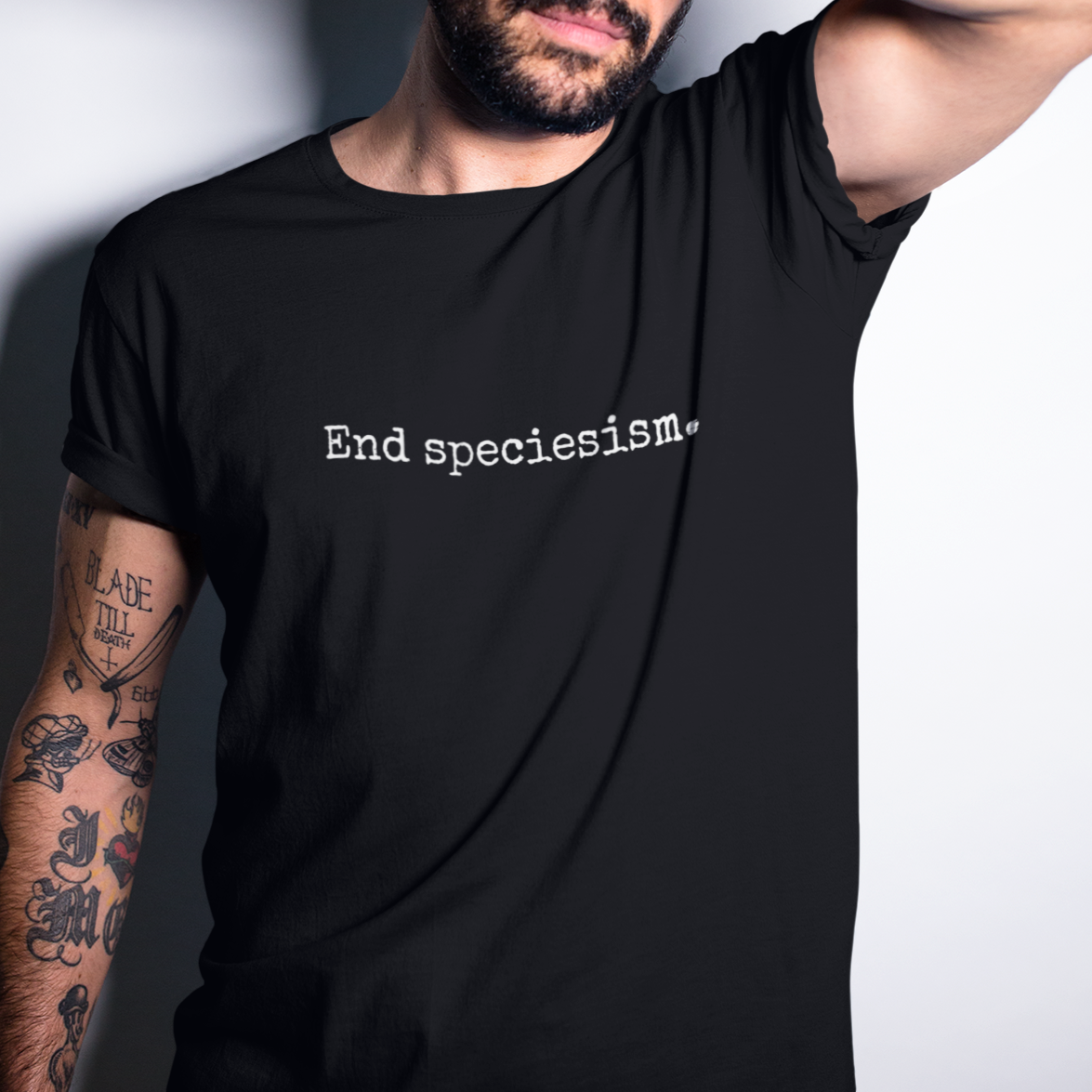 End Speciesism Minimalist Animal Rights T-Shirt