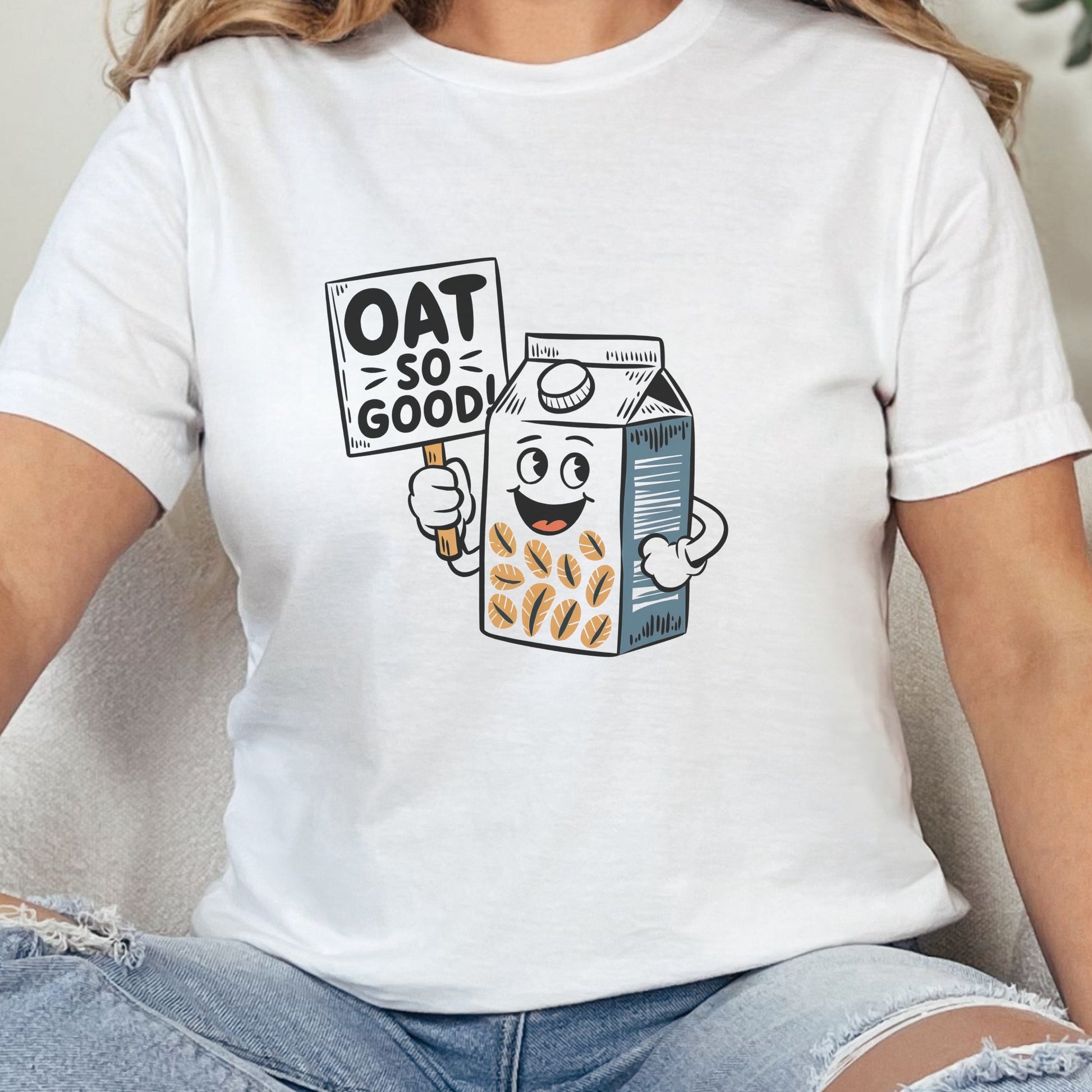 Funny oat milk tee shirt