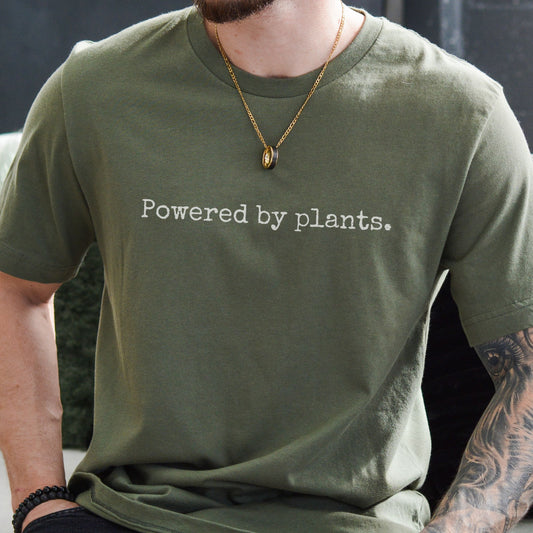 Powered By Plants Minimalist Vegan T-Shirt