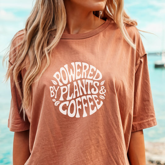 Powered By Plants & Coffee T-Shirt