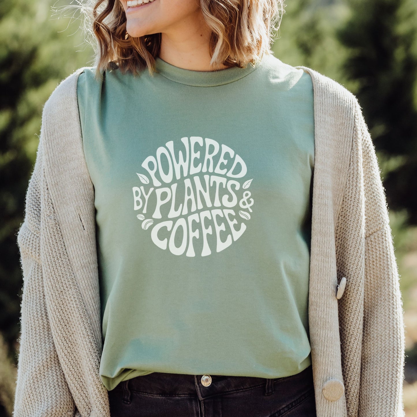 Powered By Plants & Coffee T-Shirt