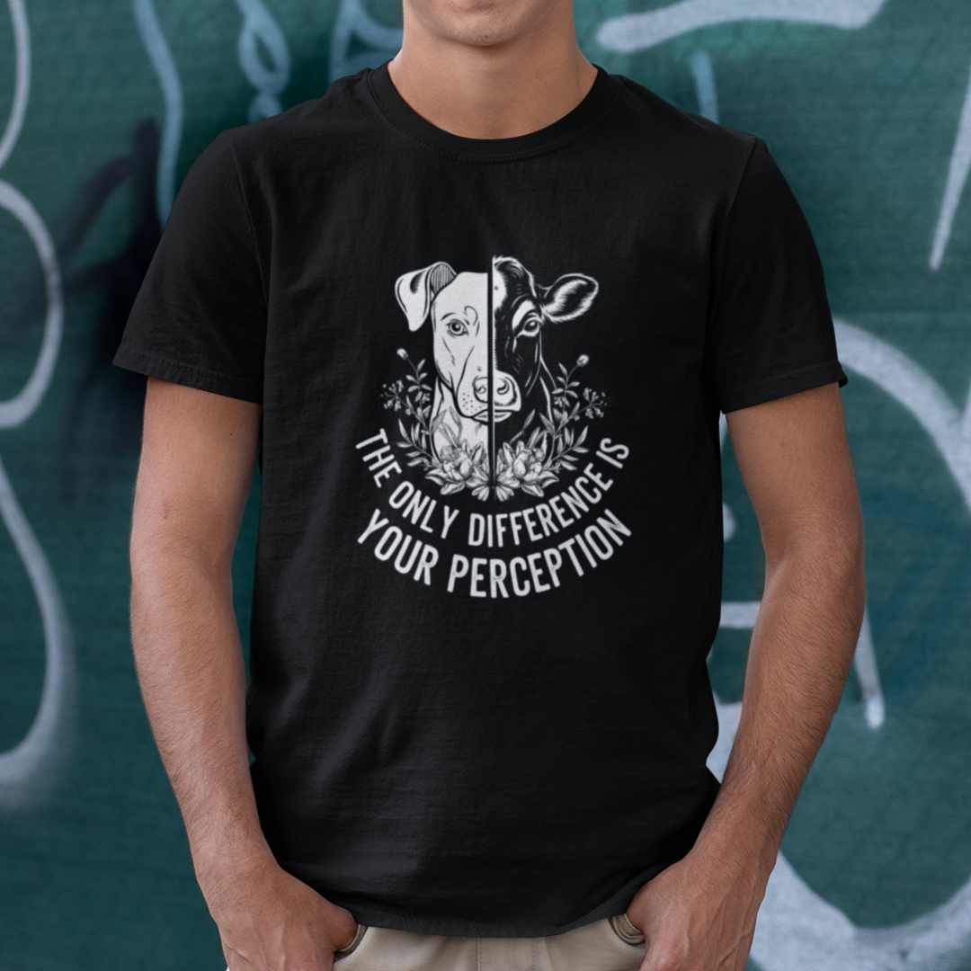 The Only Difference Is Your Perception Vegan T-Shirt